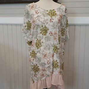 Cato floral tunic